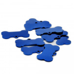 Étiquette en forme d’os pour chien Accessoire chien Collier chien couleur: Bleu|Gris|Noir|Or|Rose