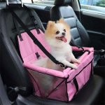 Siège auto pour chien pliable et sécurisant Caisse transport chien Transport chien couleur: Bleu|Gris|Noir|Rose|Rouge
