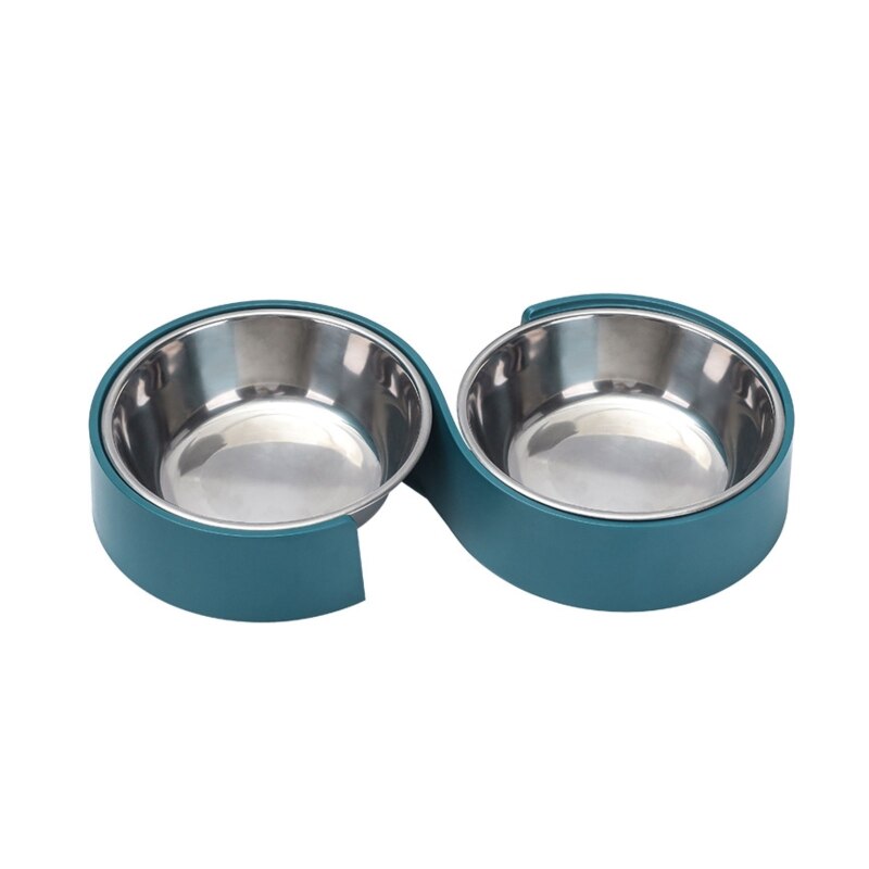 Double bol de nourriture pour chien Accessoire chien Gamelle chien a7796c561c033735a2eb6c: Blanc|Bleu|Bleu ciel|Rose