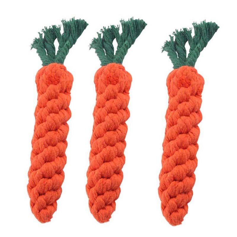 Jouet en corde en forme de carotte pour chien Accessoire chien Jouets pour chien a7796c561c033735a2eb6c: Orange