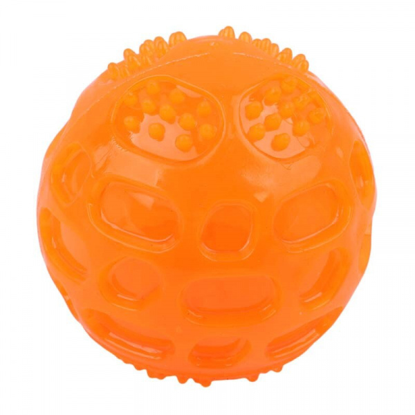 Balles de nettoyage des dents pour chien Accessoire chien Jouets pour chien Couleur: Orange