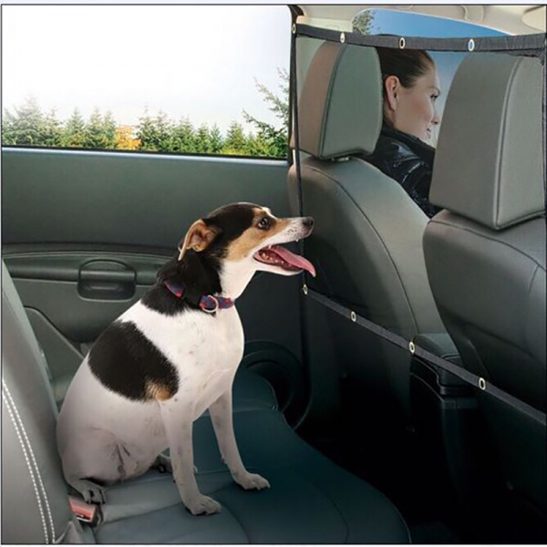 Barrière d’isolation de voiture pour chiens Barrière pour chien Mobilier pour chien couleur: Noir