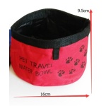 Bol Portable pliable pour animaux de compagnie Accessoire chien Gamelle chien a7796c561c033735a2eb6c: Bleu|Rouge