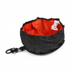 Bol portable en tissu pour chien Accessoire chien Gamelle chien Couleur: Rouge