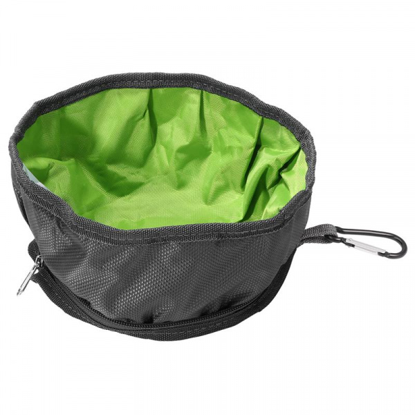 Bol portable en tissu pour chien Accessoire chien Gamelle chien couleur: Jaune|Rouge|Vert