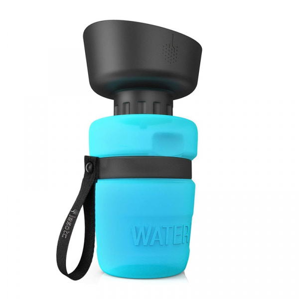 Bouteille d’eau portable pour chiens Accessoire chien Gourde pour chien Couleur: Bleu