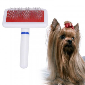 Brosse à cheveux pour chien Anti-puce chien Hygiène chien couleur: Blanc