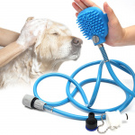 Brosse pulvérisateur d’eau pour chien Hygiène chien couleur: Bleu