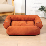 Canapé-lit pour chien Canapé pour chien Mobilier pour chien Taille: 65cmx55cm Couleur: Orange