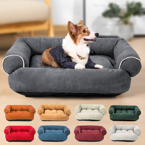 Canapé-lit pour chien Canapé pour chien Mobilier pour chien couleur: Beige|Bleu|Grenat|Gris foncé|Orange|Rouge|Vert|Vert clair