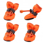 Chaussure en coton confortable pour chien Chaussure pour chien Vêtement chien Taille: L Couleur: Orange