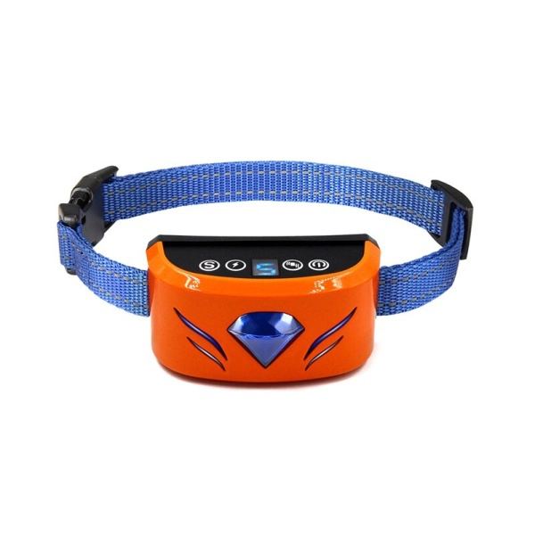 Collier anti-aboiement à motif de diamant pour chien Accessoire chien Collier anti-aboiement chien couleur: Bleu|Bleu marine|Gris|Noir|Or|Orange