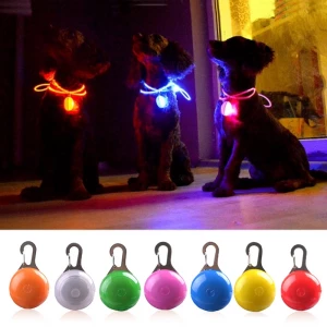 Collier avec pendentif lumineux pour chien Accessoire chien Collier chien Collier électrique chien couleur: Blanc|Bleu|Jaune|Orange|Rose|Rouge|Vert