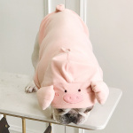 Costume en forme cochon pour chien Déguisement pour chien Vêtement chien couleur: Rose
