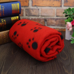 Couverture avec imprimé de dessin pour chien Couchage chien Lit pour chien Taille: 70cmx100cm Couleur: Rouge