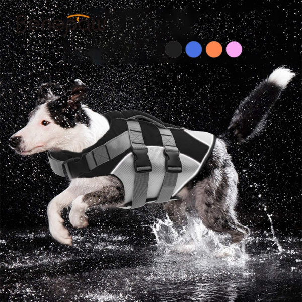 Gilet de sauvetage pour chien Gilet sauvetage chien Vêtement chien couleur: Bleu|Noir|Orange|Rose