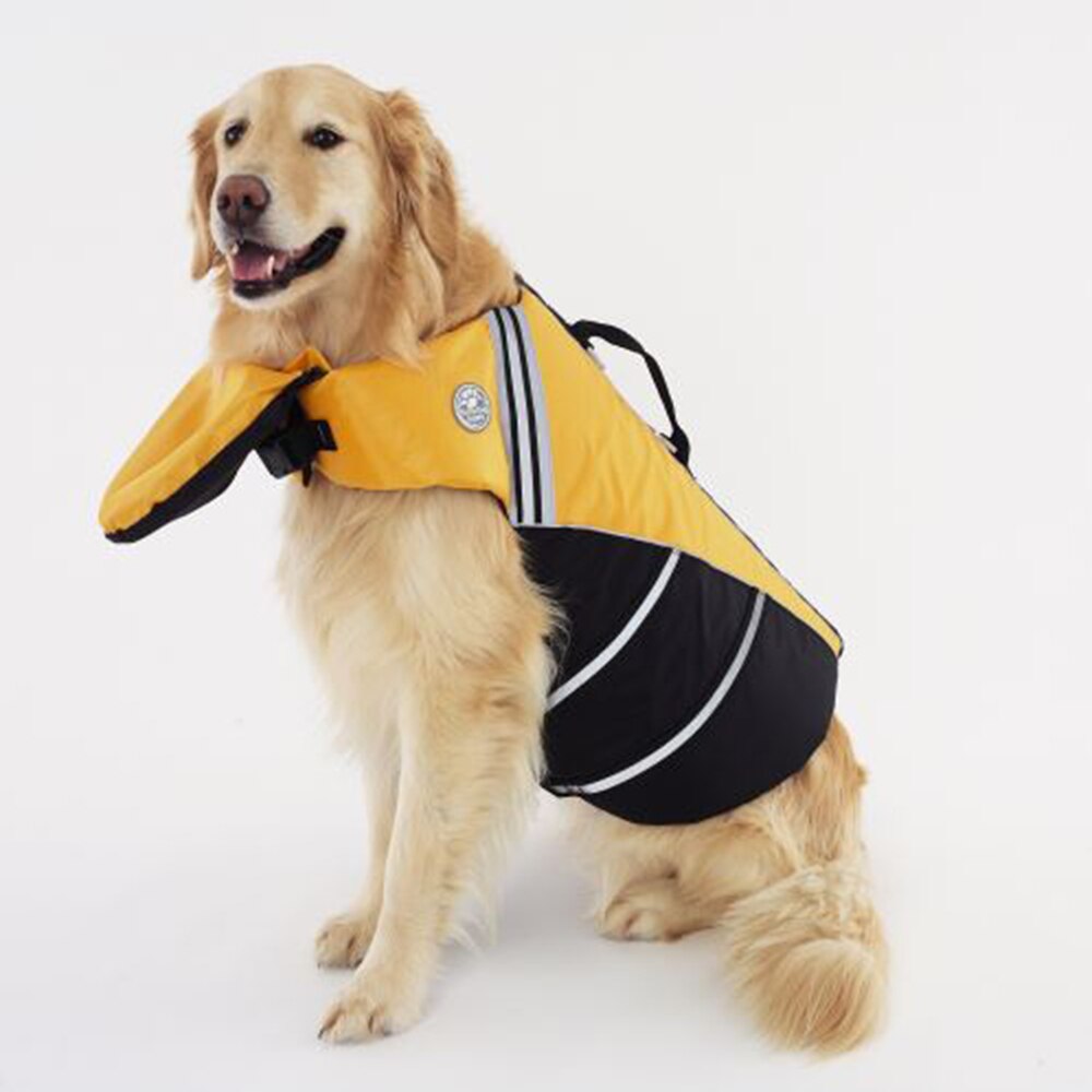 Gilet de sécurité pour animaux de compagnie Gilet sauvetage chien Vêtement chien a7796c561c033735a2eb6c: Jaune|Rose