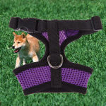 Harnais avec laisse flexible pour chien Accessoire chien Harnais chien Taille: S Couleur: Violet