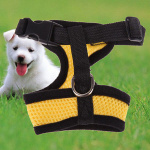 Harnais avec laisse flexible pour chien Accessoire chien Harnais chien Taille: XL Couleur: Jaune