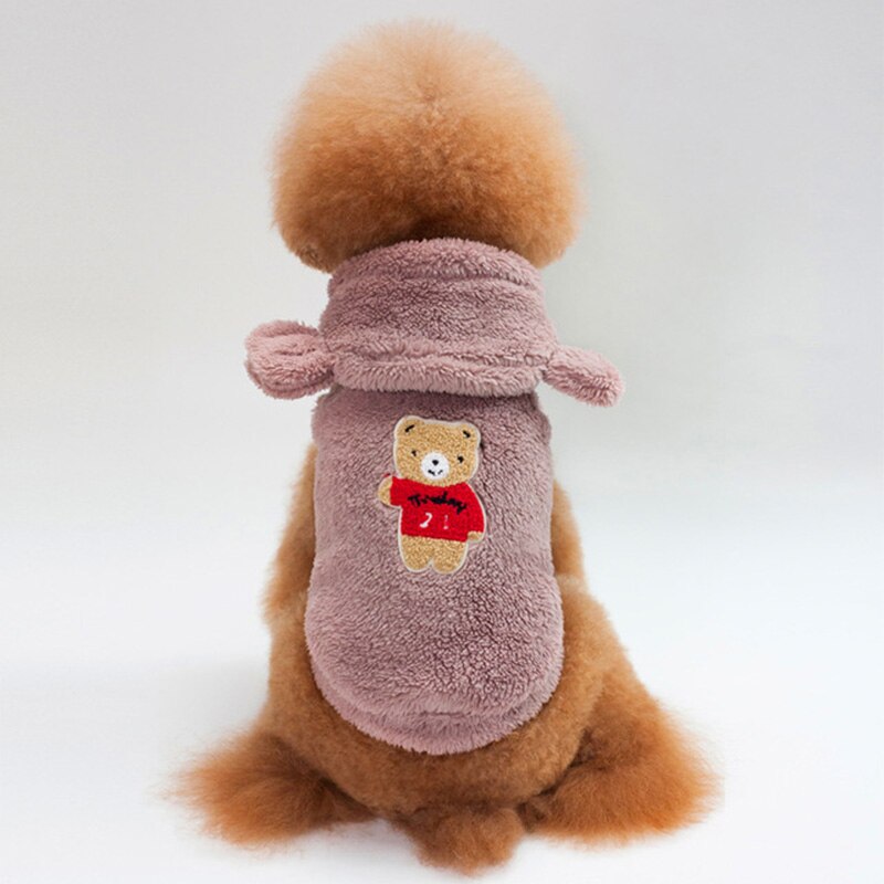Manteau à motif ours pour chien Manteau pour chien Vêtement chien Taille: XL Couleur: Violet