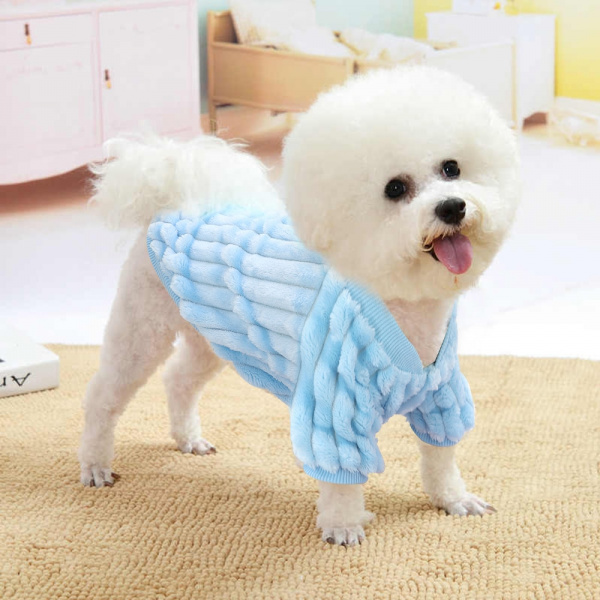 Manteau mignon pour chien Manteau pour chien Vêtement chien couleur: Bleu|Rose