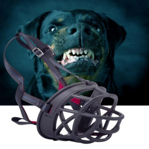 Masque anti-aboiement pour chiens Accessoire chien Collier anti-aboiement chien couleur: Noir
