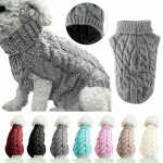 Pull chaud en laine pour chien Pull pour chien Ventes privées Vêtement chien couleur: Beige|Blanc|Bleu|Gris|Noir|Rose|Rose foncé|Rouge