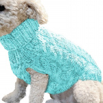 Pull chaud en laine pour chien Pull pour chien Vêtement chien Taille: S Couleur: Bleu