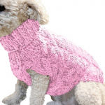 Pull chaud en laine pour chien Pull pour chien Vêtement chien Taille: S Couleur: Rose