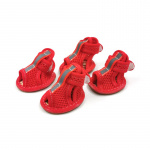 Sandale en maille pour chien Chaussure pour chien Vêtement chien Taille: XS Couleur: Rouge