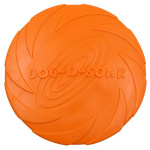 Soucoupe volante en Silicone pour chien Accessoire chien Jouets pour chien Taille: 15cm Couleur: Orange