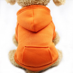 Sweat à capuche pour chien Manteau pour chien Vêtement chien Taille: L Couleur: Orange
