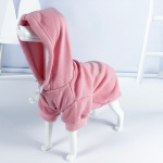 Sweat-shirt à capuche pour chien Manteau pour chien Vêtement chien Taille: XS Couleur: Rose