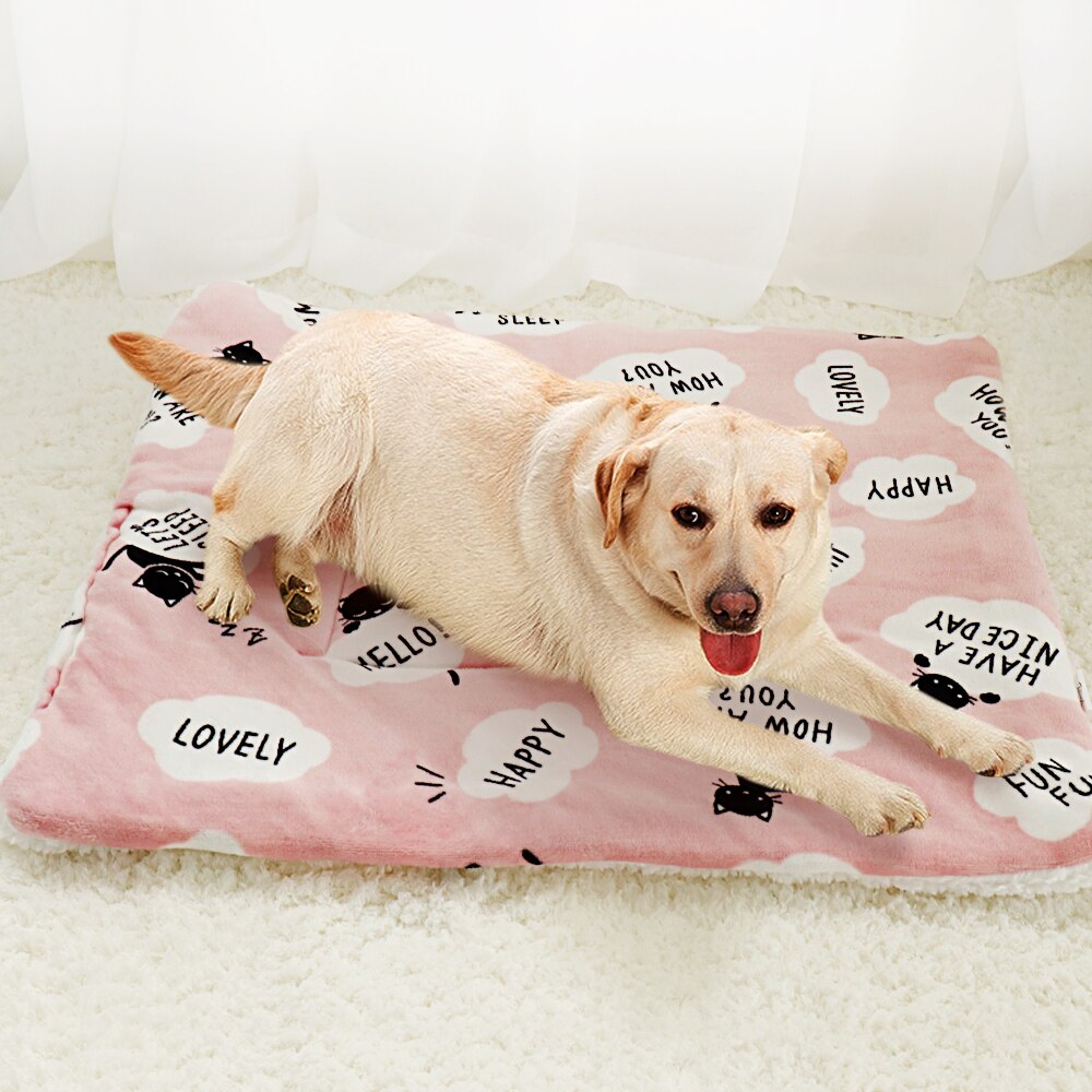 Tapis de couchage pour chien Couchage chien Couverture chien couleur: Gris|Rose