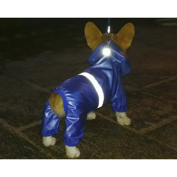 Combinaison à capuche pour chien Manteau pour chien Vêtement chien couleur: Bleu|Jaune|Rouge