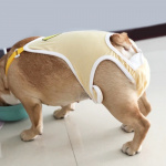 Culotte lavable en coton pour chien Vêtement chien couleur: Jaune|Rose