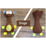 Peluche Monkey pour chien Accessoire chien Doudou pour chien couleur: Jaune|Marron|Vert
