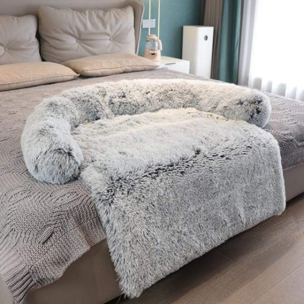 Lit pour chien super confortable : “Comfy Dog” (Nouvelle generation) Couchage chien Coussin pour chien Couverture chien Tapis pour chien couleur: Café|Gris|Gris foncé|Rose