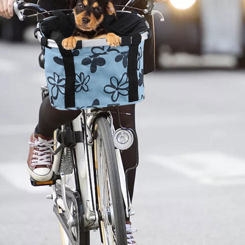 Panier de vélo amovible pour chien Panier vélo chien Transport chien Matériau: Alliage aluminium et Tissu Oxford