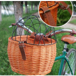Panier de vélo avec couvercle pour chien Panier vélo chien Transport chien couleur: Beige|Marron|Orange
