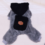 tenue d’hiver pour animaux de compagnie Manteau pour chien Vêtement chien couleur: Gris|Noir