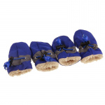 Chaussons chaudes de couleur unie pour chien Chaussure pour chien Vêtement chien couleur: Bleu|Jaune|Noir|Rose|Rouge