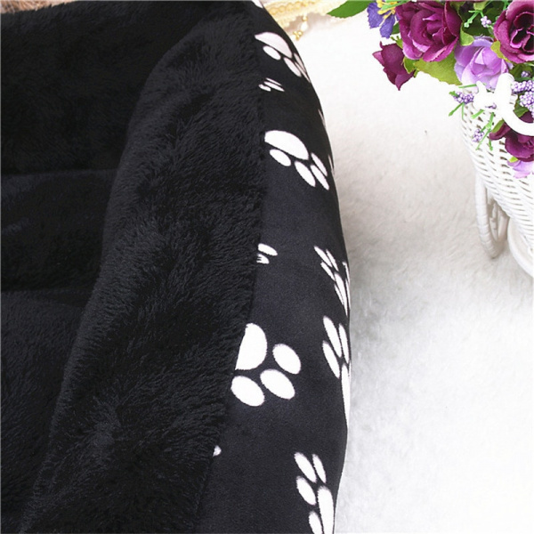 Panier noir motif patte pour grand chien XXL Panier chien Panier chien xxl couleur: Beige|Gris|Jaune|Noir