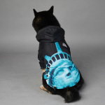 Veste imperméable pour chien à motif statue de la Liberté Vêtement chien Pull pour chien Matériau: Coton