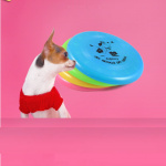 Disque volant amusant en PVC pour chien Accessoire chien Jouets pour chien couleur: Bleu|Jaune|Rose|Vert