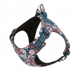 Harnais en coton motif fleur pour chiens Accessoire chien Harnais chien couleur: Bleu|Multicolore|Rouge