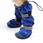 Bottes antidérapantes pour grands chiens Chaussure pour chien Vêtement chien couleur: Bleu|Noir