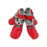 Chaussures imperméables antidérapantes pour chien Vêtement chien Chaussure pour chien couleur: Bleu|Noir|Rouge