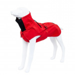 Manteau avec encolure en peluche pour chien Manteau pour chien Vêtement chien couleur: Bleu|Noir|Rouge