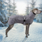 Manteau chaud et épais à col haut pour chiens Manteau pour chien Vêtement chien couleur: Beige|Gris|Rose|Rouge